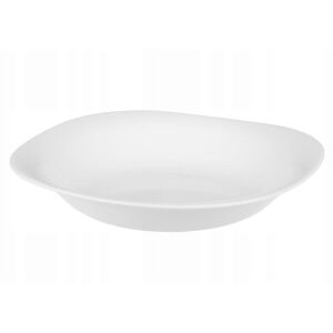 Mélyfehér üveg tányér 23 cm