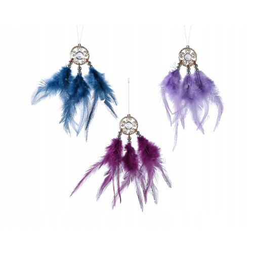 Álomfogó függő medál tollakkal 13 x 4 cm 1 db. 146971859