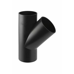 PEHD 200x75/45 átlós póló, fekete (HDPE csatorna)