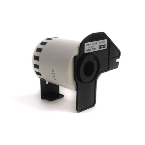 JetWorld Labels Brother DK cserefekete, sárga 62mm*15,24m DK22606, DK-22606, DK22.206 146972062