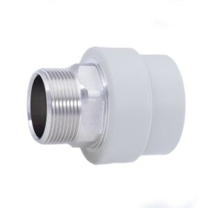 PP csatlakozó sárgaréz külső menettel NY 110/4" kulcsrakész 146972664 - Építkezés & Felújítás