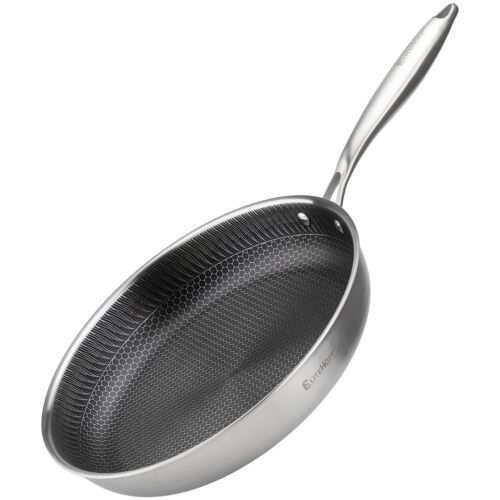 PATELNIA STALOWA 30cm Z POWŁOKĄ PLASTER MIODU E-7550 146973134