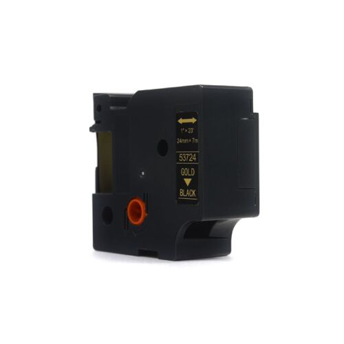 JetWorld Replacement Dymo D1 Tape Gold, fekete, 24mm x 7m (53724) 146973754