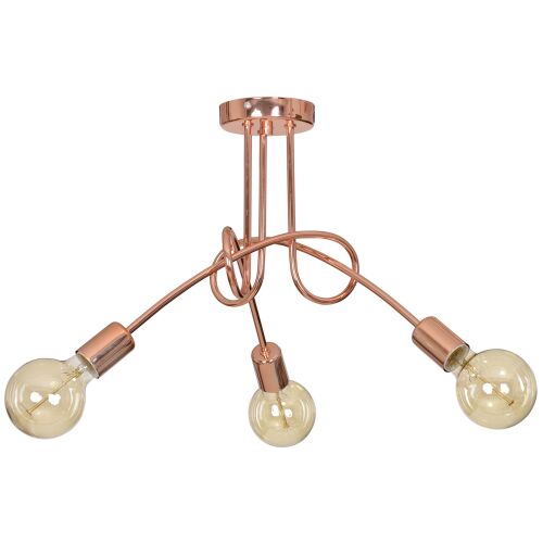 Modern Edison LOFT függeszték réz 3x60W 146974727