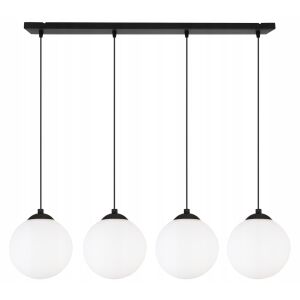 Mennyezeti LED lámpa, gömb alakú, fekete, 15 cm