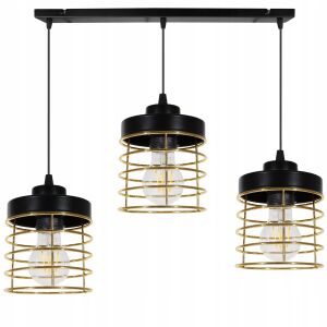 Mennyezeti lámpa, arany dróttal, LED csillár