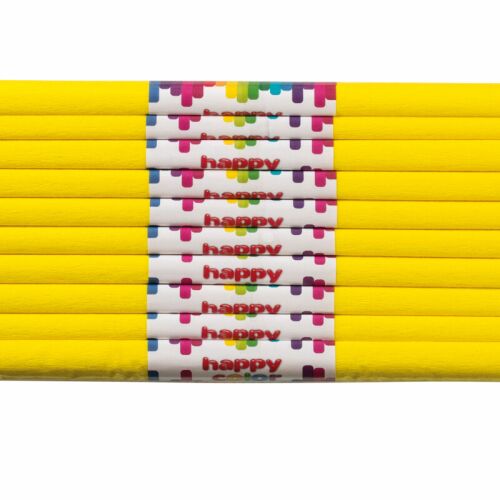 Krepp papír 50x200cm, citromsárga, Happy Color
