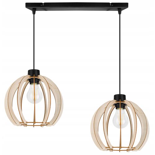 Közelkép a Light-Home MODERN FA LED két égős mennyezeti lámpáról - Mennyezeti lámpa