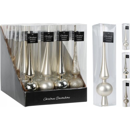 Karácsonyfadísz, arany, törésálló, 27,5 cm, 1 db. 146975823