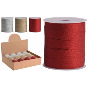 Csillámos karácsonyi szalag 10mm x 10m fényes 1 darab