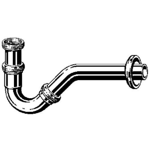 Bidé csőszifon 5/4"x5/4" sárgaréz/krómozott 146979071