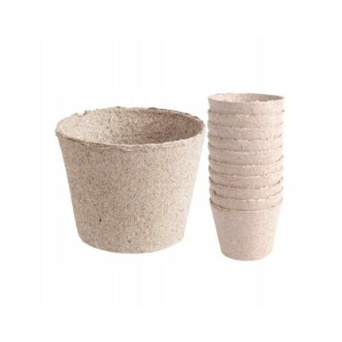 24 db környezetbarát, kerek palántacserépből álló készlet, 6x6 cm