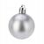 Zestaw 60 bombek choinkowych świątecznych plastikowe srebrne 146980204