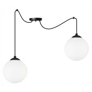 Mennyezeti lámpa, pókgömb alakú, fekete, LED, 15 cm 146980356 - Lámpa & Világítás