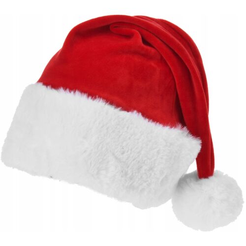 Czapka Świętego Mikołaja z pomponem 50cm 146980502