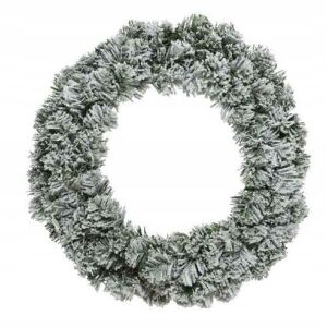 Dekoratív karácsonyi koszorú hóval 35 cm 146980665 - Karácsony