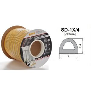 GUMITÖMÍTÉS 100M D FEKETE, - USZ 100 D FEKETE 146980756 - Tömítőszalag