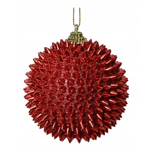 Törhetetlen piros karácsonyfa gömbdísz 8 cm 146981428