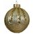 Arany üveg karácsonyfa gömbdísz 8cm 1 db. 146983366