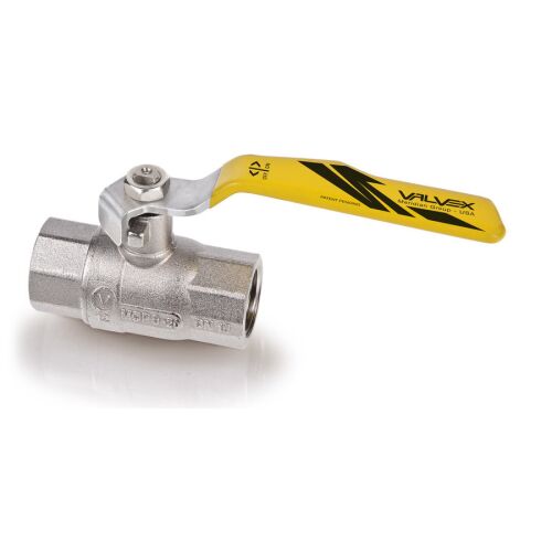 Teljes furatú golyóscsap gázhoz acél karral (N-N változat) 4TECH DN15 nikkelezett 146983571