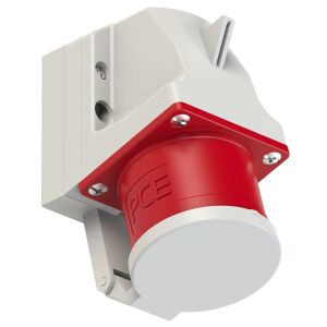 Vevőcsatlakozó (fix) csappantyúval 32A 400V 3P+Z+N IP44 146985371 - Ipari csatlakozó