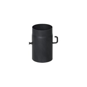 Fekete csappantyú DN 160 Csatlakozás szilárd tüzelésű kazánokhoz 146987043 - Kandalló & Kályha kiegészítő