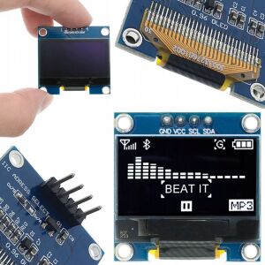Rosfix OLED kijelző modul 0,96" 4 tűs fehér 146987296 - Csatlakozó