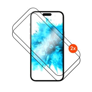 FIXED Full Cover 2,5D Tempered Glass with applicator for Apple iPhone 17 Pro Max, 2 pcs, black