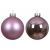 18 db-os üveg karácsonyfadísz készlet, 4 cm, lila 146988635