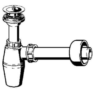 Palackszifon 5/4"x5/4" műanyag/fehér modell sz. 5726PL