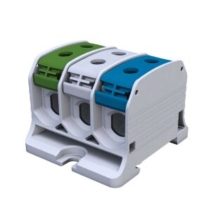 Menetes sín csatlakozó STB 50-3X Al/Cu 87330 SIMBLOCK, zöld/szürke/kék 146989089 - Sorkapocs