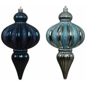 Karácsonyfa gömbdísz 8,6x15,5 cm Műanyag medál 1 db. 146989219 - Szezonális dekoráció