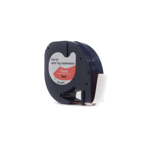 JetWorld csere Dymo LetraTag szalag, fekete, piros, 12 mm x 4 m (59424, 91203, 91333, 91223) (S0721580, S0721630) 146989247