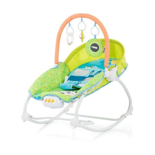 Chipolino Fiesta rezgő-zenélő Pihenőszék - Farm 2018 #kék-zöld