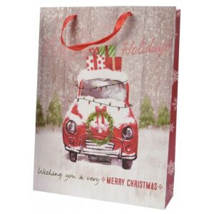 Dekoratív karácsonyi ajándéktáska 30x42 cm