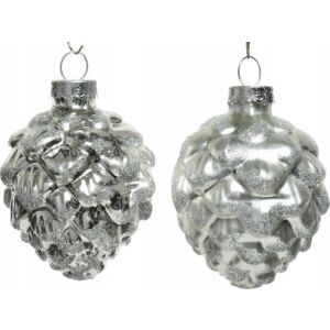 Karácsonyi gömbdíszek ezüstből, 6 db-os szett, 7 cm 146990815 - Szezonális dekoráció