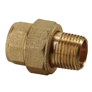 Egyenes rövid csavaros csatlakozás TWIST 3/4" sárgaréz