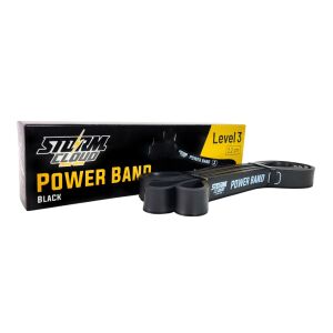 StormCloud ellenállás-szalag edzőerő-szalag fekete 3. szint