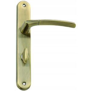Belső ajtókilincs, hosszú lemez, jobb oldali, antik sárgaréz 146993874 - Ajtógomb & Kilincs
