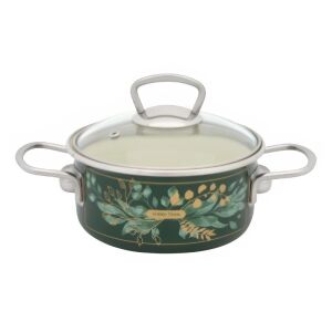 Stielkasserolle 1,5 l, Glasdeckel, Golden Times Metalac Emaille/16 cm/1,5 l 146994909 - Töpfe