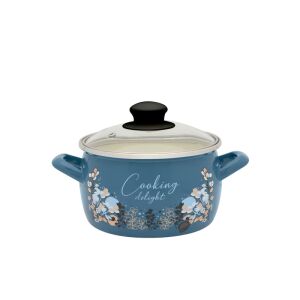 2,2-Liter-Topf mit Glasdeckel, Cooking Delight Metalac Emaille/16 cm/2,2 l 146994916 - Koch- & Backgeschirr