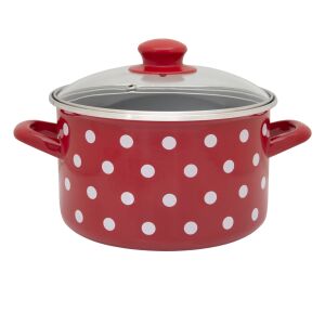 Hrniec s objemom 6,75 l so sklenenou pokrievkou Tufne smaltovaný Metalac, 24 cm 146994932 - Hrnce