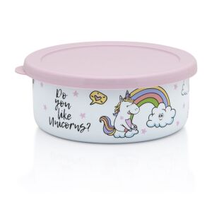 Garnek metalowy Unicorn z pokrywką, 14 cm, 0,75 l, emaliowany 146994924 - Przechowywanie żywności