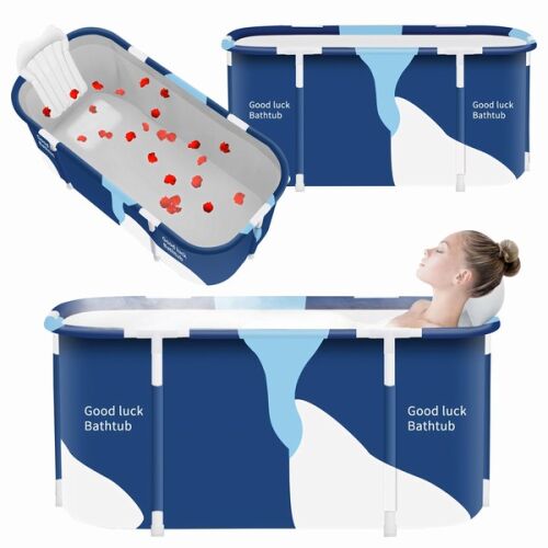 Összecsukható, hordozható otthoni fürdőkád úszáshoz párnakerettel 146996812