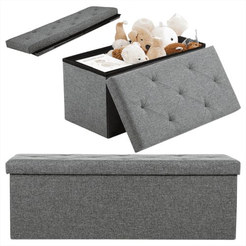 Nagy puff ruhatároló, tároló, játékoknek vagy ruhák tárolására, üléssel, 78x38x38 146997468