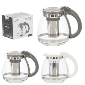Hőálló üveg kancsó, 1,5 l, rozsdamentes acél teafilterrel 147000526 - Teafőző