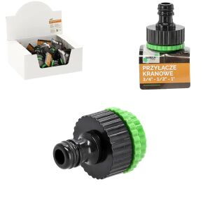 3/4''-1/2''-1'' univerzális csapadapter gyorscsatlakozós locsolótömlőhöz 147000752 - Csatlakozó és kiegészítő