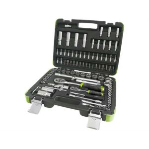 Extol Craft DUGÓKULCS KÉSZLET, RACSNIS, 1/4" 1/2", 94DB 918094 147003539 - Dugókulcs