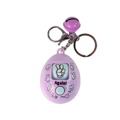 Key ring Game Paper Stone Scissors Purple 147004222