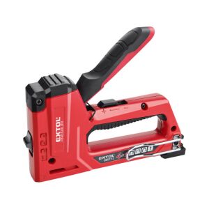 EXTOL PREMIUM tűzőgép 10,6 és 11,3mm×6-14mm, kapcsok, U-szeg és szeg,4-az-1-ben funkció; festett ALU ház, biztonsági zár 147004515 - Ipari tűzőgép